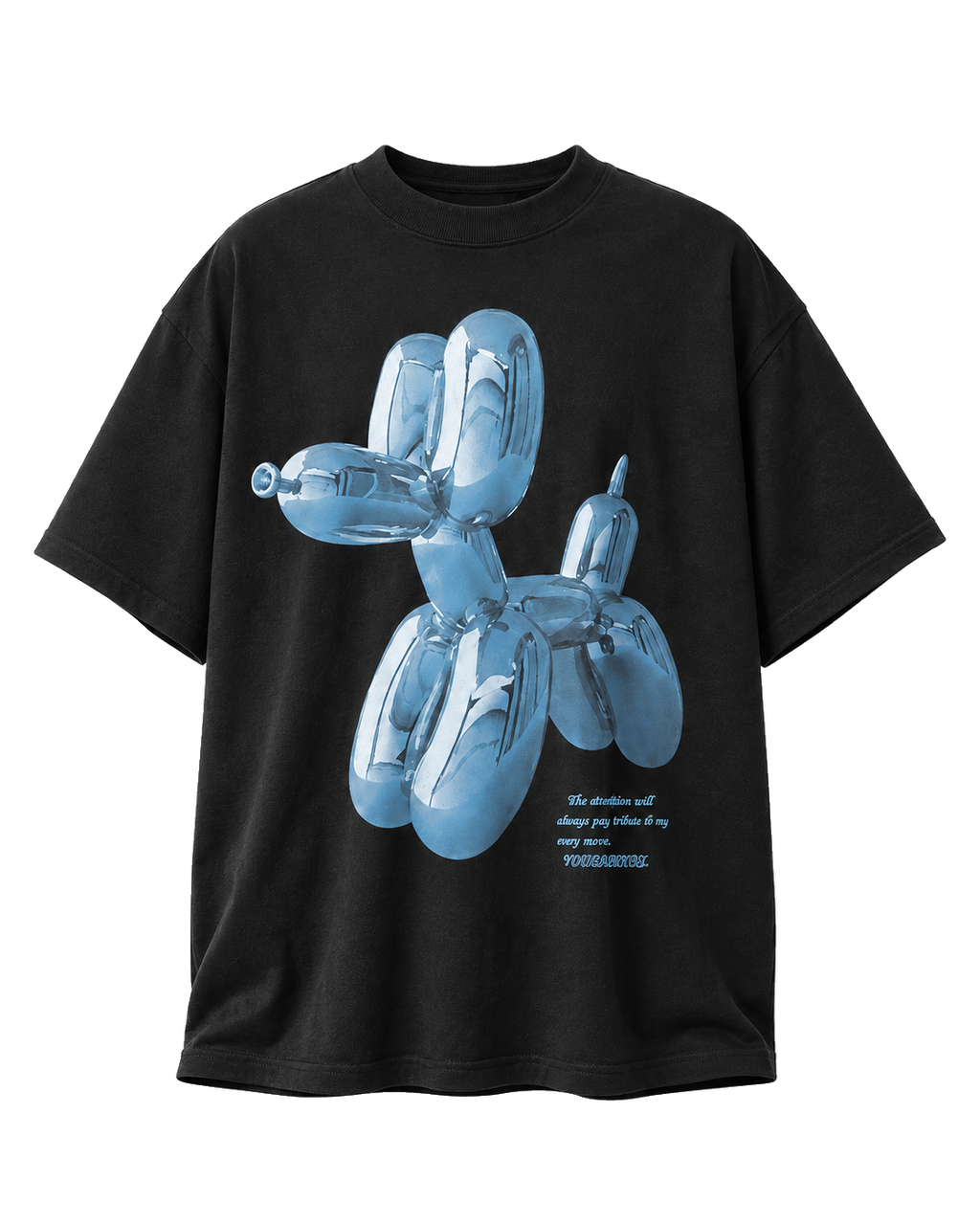 DISTRICT 99 Chrome Balloon oversized T-shirt - front view