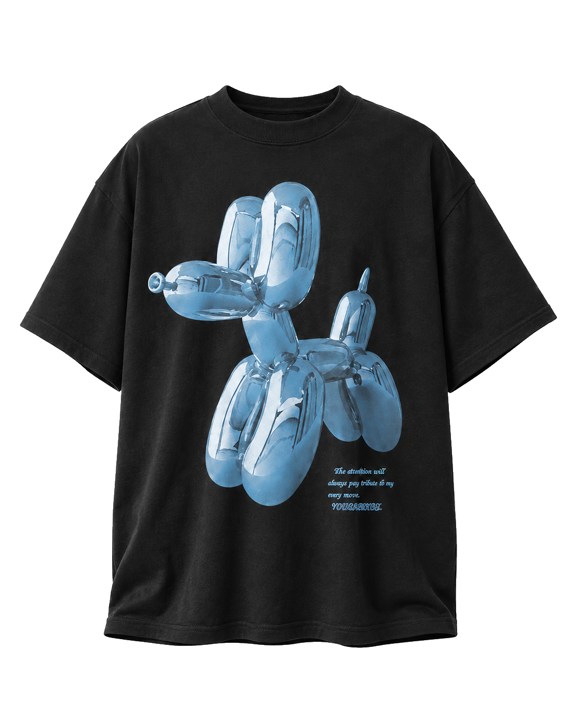 DISTRICT 99 Chrome Balloon oversized T-shirt - front view