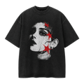 DISTRICT 99 Red Star Portrait oversized T-shirt - front view
