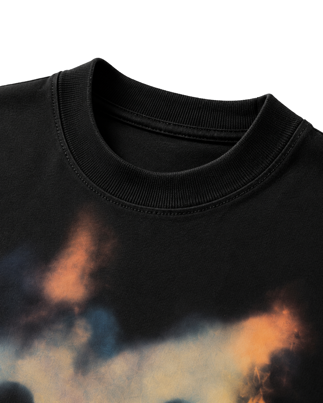 DISTRICT 99 Lost Signal T-shirt - premium ribbed collar detail