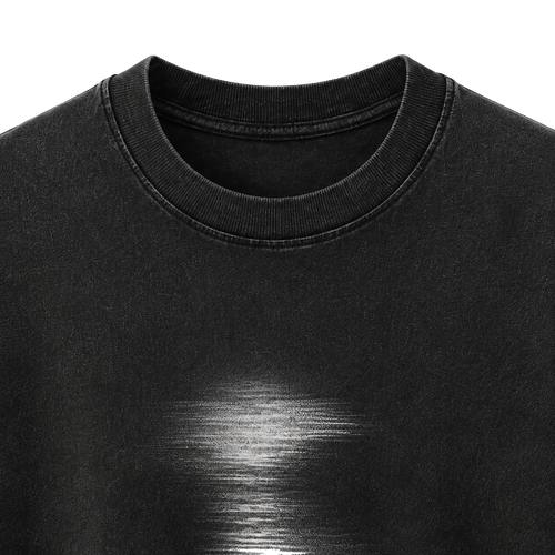 DISTRICT 99 Blur Trace T-shirt - premium ribbed collar detail