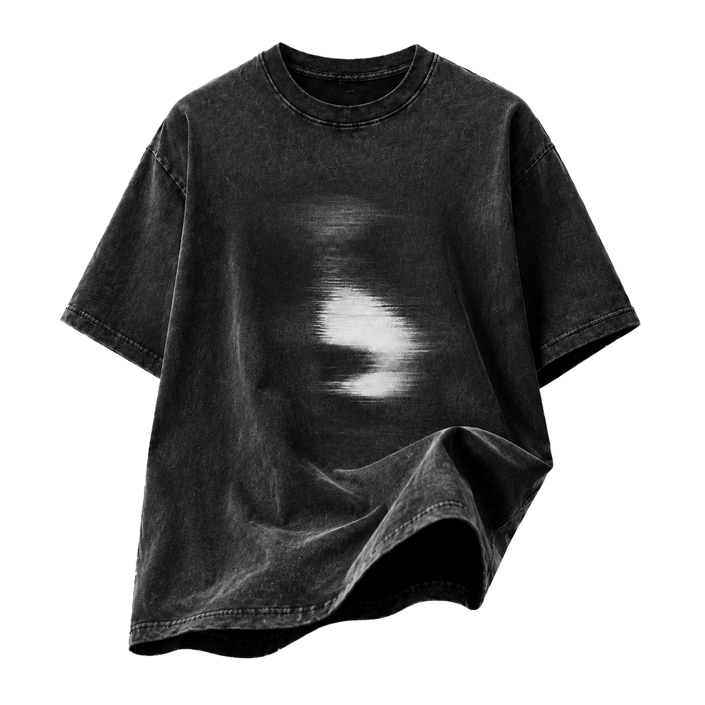 DISTRICT 99 Blur Trace oversized T-shirt - editorial drape