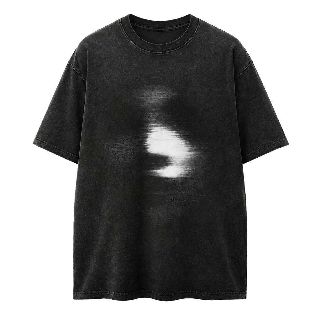 DISTRICT 99 Blur Trace oversized T-shirt - front view